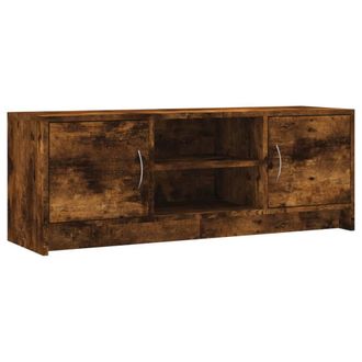 vidaXL Vidaxl - Mueble De Tv Madera De Ingenier&iacute;a Roble Ahumado 102x30x37,5 Cm