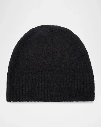 Dries Van Noten Men & apos;s Moss Wool Ribbed Beanie Hat