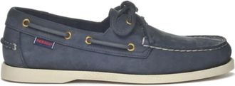 Sebago Docksides Portland Nubuck - Dames - Bootschoenen - Blauw - 39 EU - Leer - Schoenen