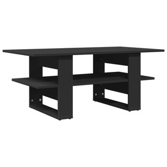 vidaXL Tavolino Da Salotto Nero 102x55x42 Cm In Legno Multistrato - Vidaxl