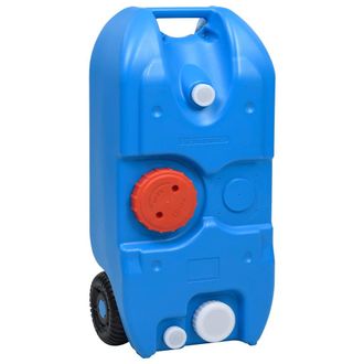 vidaXL Dep&oacute;sito De Agua Con Ruedas Para Camping Azul 40 L Vidaxl