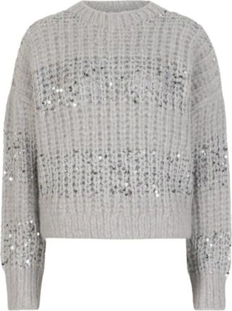 Dante6 Zamo Sweater - Dames - Ronde hals truien - Grijs - M - Wol - Truien & Vesten