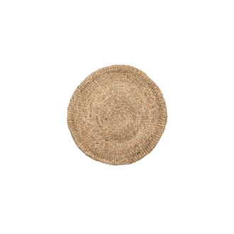 Bazar Bizar Alfombra de jacinto de agua en marr&oacute;n 90x90x1 cm