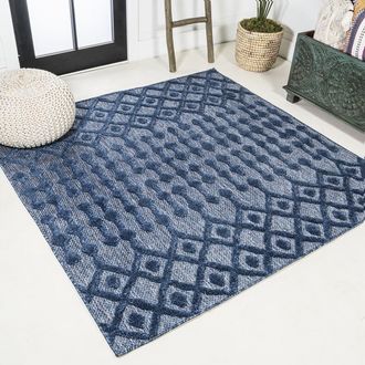 Jonathan Y Designs Peralta Moroccan Diamond Indoor/Outdoor Area Rug
