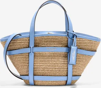 Cole Haan Womens Key West Tote Crossbody Bag - Blue