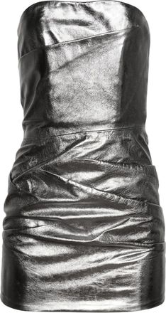 The Attico Abito corto Mirror - Argento