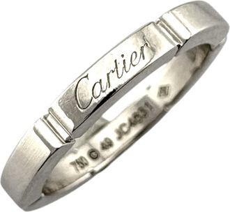 Cartier Silver White Gold (18K) Band Ring (Pre-Owned)