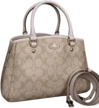 Coach Pre-owned Handbag - Dames - Vintage Handtas - Beige - ONE Size - Leer - Vintage
