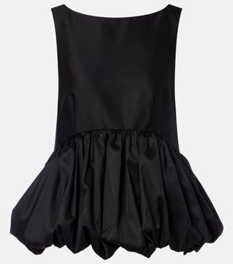 R&oacute;he Peplum wool and silk top