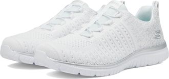Skechers Womens Virtue - Lucent, White/Silver=wsl, 7 Wide