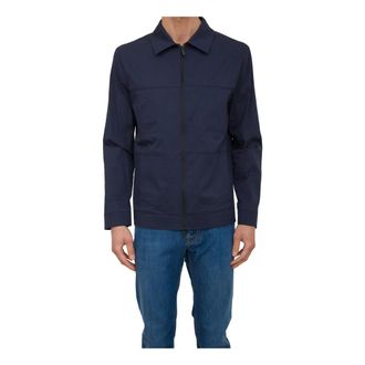 Corneliani Light Jackets, male, Blue, Size: 2XL Stylish Jacket for Men