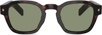 Prada Occhiali da sole squadrati - Marrone
