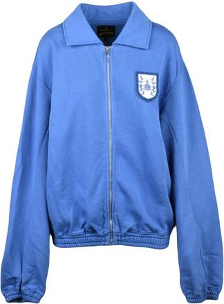 Vivienne Westwood Hoodies & sweatvesten, Dames, Blauw, M, Katoen, Felpa con zip