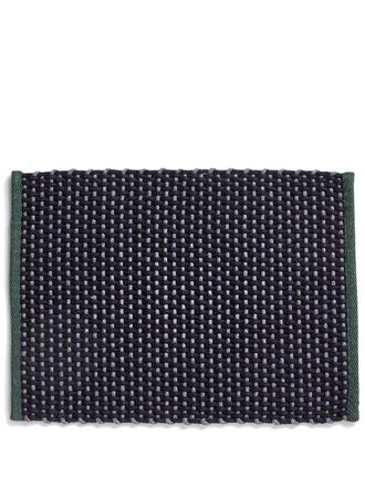 HAY Door woven mat - unisex - Vegetable Fibres/Wool - One Size - Black