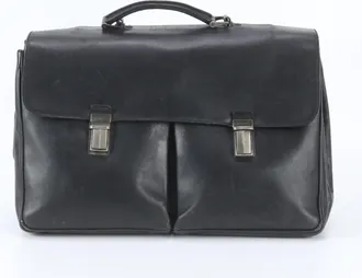 Prada Black Leather Briefcase (Pre-Owned)