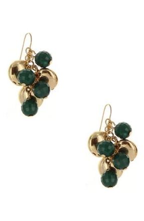 Olivia Welles Bead Cluster Drop Earrings in Metallic at Nordstrom Rack