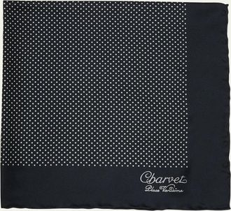 Charvet Mens Silk Dot-Print Pocket Square