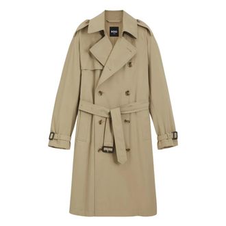 HUGO BOSS Jassen, Heren, Beige, XL, Trench Coats