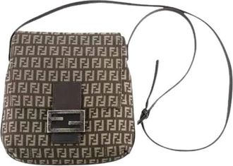 Fendi Pre-owned Cross Body Bags, female, Brown, Size: ONE SIZE Pre-owned Vintage Cross Body Bag