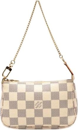 Louis Vuitton Pre-owned Mini Bags, female, White, Size: ONE SIZE Pre-owned Canvas Mini Bag