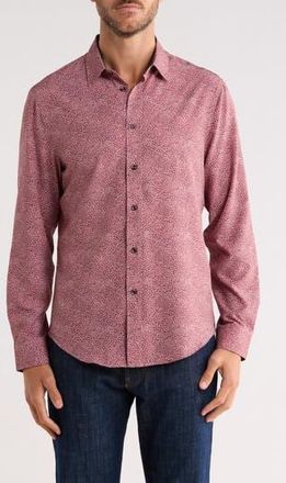 Brooklyn Brigade Elijah Button-Up Shirt in Burgundy at Nordstrom Rack, Size X-Large