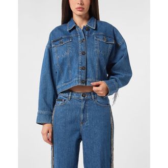 Philipp Plein Denim Jacket Women in Monte Carlo at Nordstrom, Size X-Small