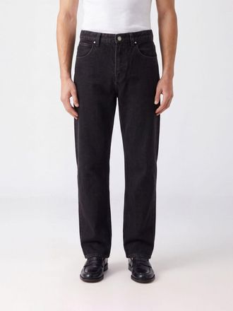Entire studios Jeans straight Seth a vita media in denim di cotone a cinque tasche