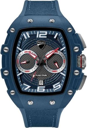 Ducati Dual Time Quartz Blue Dial Mens Watch DTWGO0001901