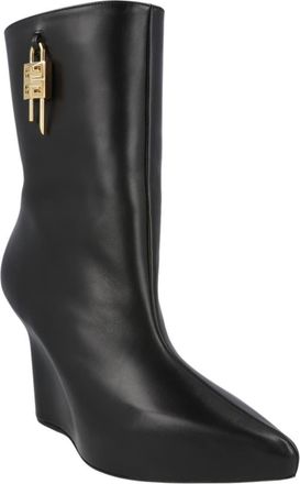 Givenchy G-Lock Leather Wedge Boot in Black at Nordstrom Rack, Size 5Us / 36Eu