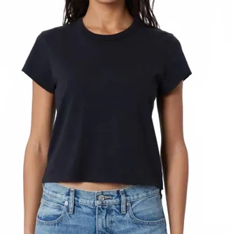 Slvrlake Denim Easy Cotton Tee In Raven