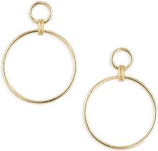 Nordstrom Rack Slinky Ring Frontal Hoop Earrings in Gold at Nordstrom Rack