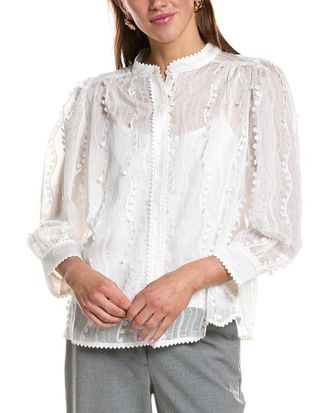 English Factory Heart Trim Blouse