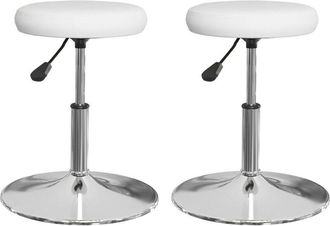 vidaXL Vidaxl - Sillas De Comedor 2 Unidades Cuero Sint&eacute;tico Blanco