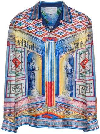 Casablanca Camicia La Temple - Blu