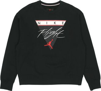 Nike Jordan Air Jordan Flight MENS Print Crew-neck Sports Black CZ8265-010