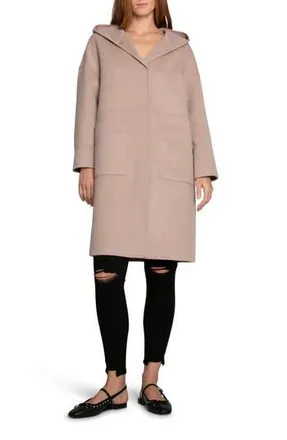 Belle & Bloom Sunday Morning Wool Blend Coat in Sand at Nordstrom Rack, Size Small