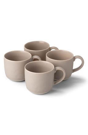 Fable Interiors The Mugs Set of 4 Stoneware Mugs in Desert Taupe at Nordstrom