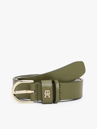Tommy Hilfiger Essential TH Monogram Leather Belt
