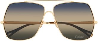 Chlo&eacute; CH0278s Zonnebril - Dames - Zonnebrillen - Geel - ONE Size - Accessoires