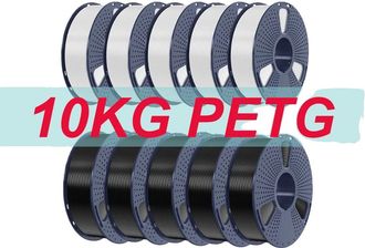 OEM Filamento Para Impresi&oacute;n 3d, Alta Resistencia, Excelente Adhesi&oacute;n Entre Capas, -petg-bl-wh-10kg