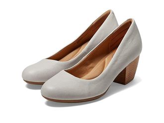 COMFORTIVA Amora High Womens Heels Tapioca Grey : 9.5 M (B), Leather