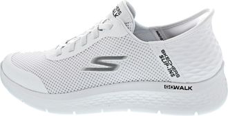 Skechers Mens Go Walk Flex Hands Free Slip-ins Sneaker, White Opulent Garden, 7.5 UK