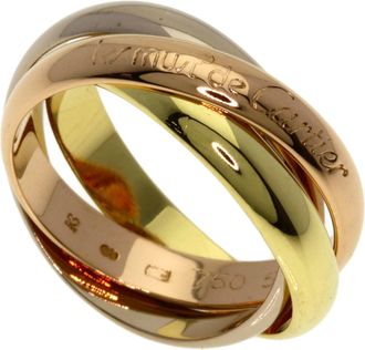 Cartier Trinity Yellow Gold (18K) Pink Gold (18K) White Gold (18K) Band Ring (Pre-Owned)