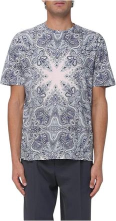 Etro T-shirt met Paisleyprint - Heren - T-shirts - Veelkleurig - M - Katoen - Tops