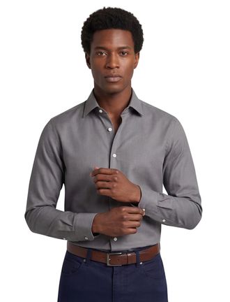 HUGO BOSS Business overhemd Boss Black Slim Fit grijs