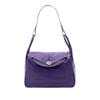 Herm&egrave;s Pre-owned Lindy 34 Schoudertas - Dames - Pre-owned - Paars - Maat: ONE Size Leer