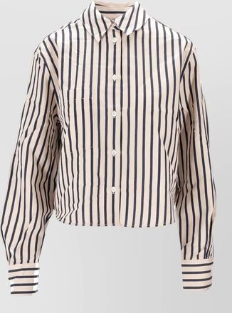Anine Bing cropped striped shirt