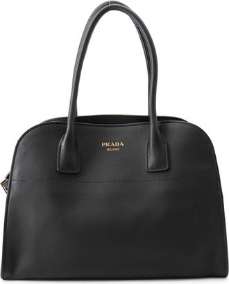 Prada Black Leather Tote Bag (Pre-Owned)