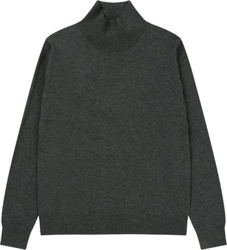 Munthe Tarikko Strik 1620 - Dames - Coltruien - Grijs - XL - Truien & Vesten