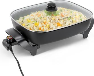 MegaChef 14.96 Inch Electric Fry Pan with Non-Stick Coating in Black at Nordstrom